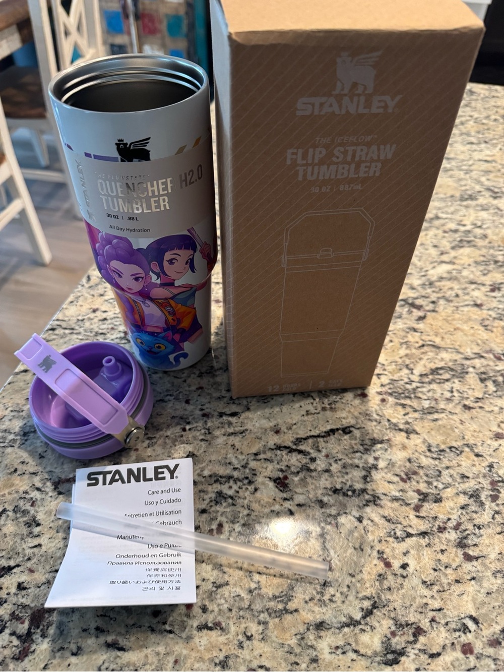 KPOP 30 oz Flip Straw Tumbler with Lid & Straw – Brand New - Picture 7 of 8
